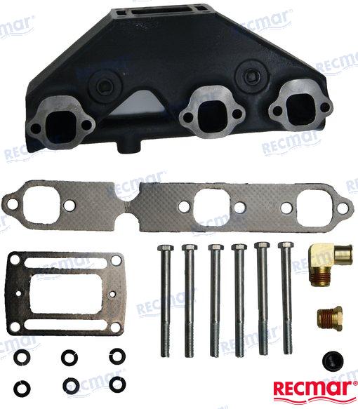 BONBARDIER VOLVO PENTA MANIFOLD | OEM  499 | 4.3 GM 262 CID V6 (1991+) | RECMAR