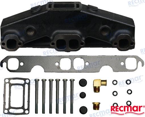 BONBARDIER VOLVO PENTA EXHAUST MANIFOLD | OEM  501 | 5.7L GM 350 CID V8 (1990+) | RECMAR