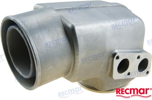 VOLVO PENTA ELBOW INOX | OEM  963INOX | TMD31A, B, D, L-A, P-A TAMD31A, B, D, L-A, M-A AQAD31A AD31 | RECMAR