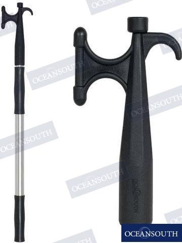 BOAT HOOK TELESCOPIC WHITE ALU 2.20M | OEM  004AL | BOAT HOOK | OCEANSOUTH