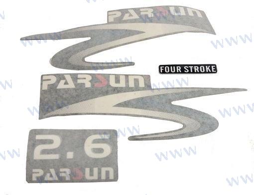 TOP COWLING STICKER FOR 2.6HP | OEM  2.6-07000000 | PARTS | PARSUN