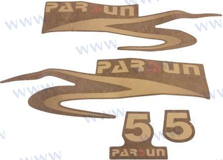 TOP COWLING STICKER FOR 5HP | OEM  6-08000000-5 | PARTS | PARSUN