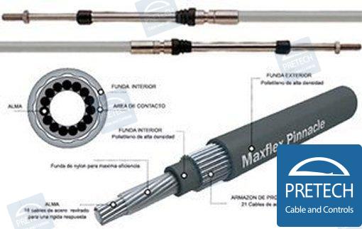 "ENGINE CONTROL CABLE 3300S SS  6 "" = | OEM  6300S06 | CABLES | PRETECH