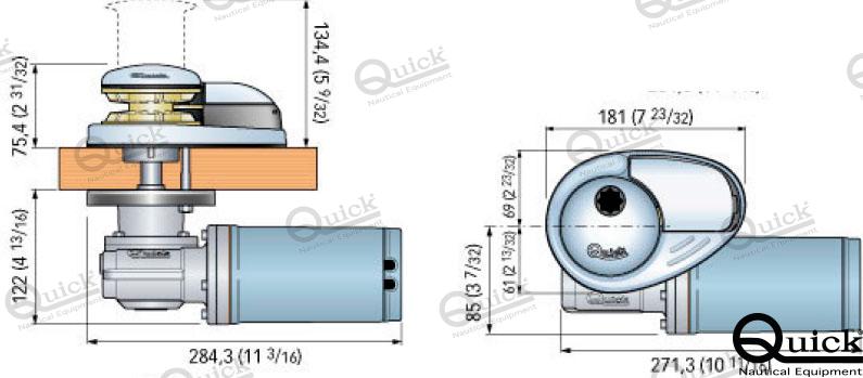 WINDLASS VERTICAL 500W 12V S/C | OEM  1512 | WINDLESS, WINCH | QUICK