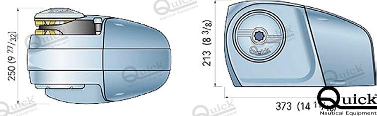 WINDLASS HECTOR 1000W 24V 8 MM | OEM  1024 | WINDLESS, WINCH | QUICK