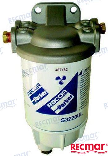 FUEL FILTER WITH INOX BRACKET | OEM  320R-INOX-02 | FUEL FILTER | RACOR