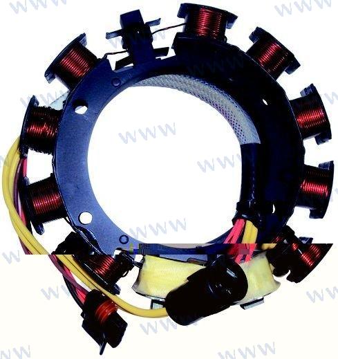 BONBARDIER J&E OPTICAL STATOR - 4 CYL. (20 AMP) | OEM  0763760 | J&E | RECMAR