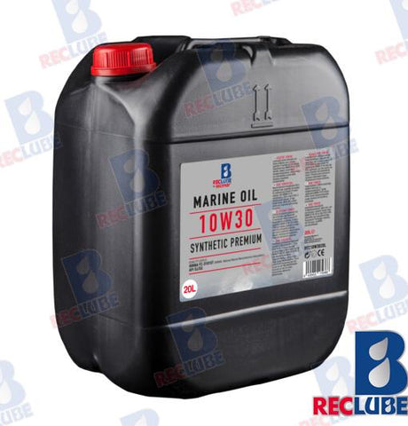 MARINE OIL 10W-30 SYNTHETIC 20L | OEM  10W3020L | LUBRICANTS | RECMAR