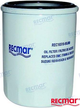 MERCRUISER OIL FILTER | OEM  16510-90J00 | OIL FILTER | RECMAR