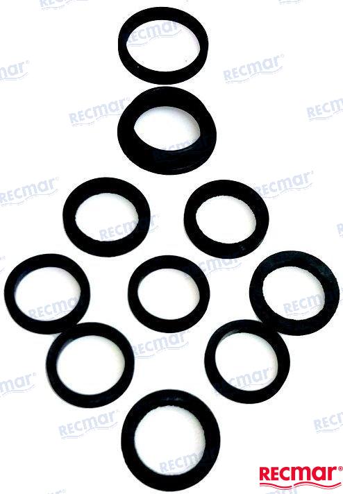 VOLVO PENTA WATER PIPE GASKET SET | OEM  22051 | AQ120B, 125, 140, 145 BB140A, 145A | RECMAR