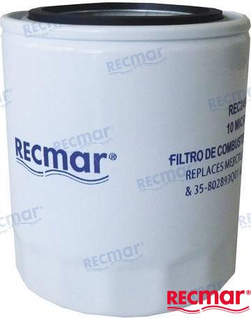 MERCRUISER FUEL FILTER 10 MICRON 4-7/16" | OEM  24942 | FUEL FILTER | RECMAR