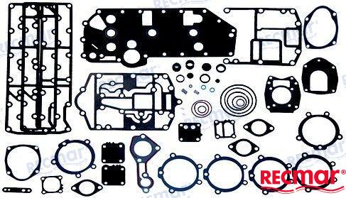 MERCURY GASKETS ENGINE SET | OEM  27-43004A99 | 65 JET, 65 JET (3 cyl), 75 (3 cyl), 90 (3 cyl) | RECMAR