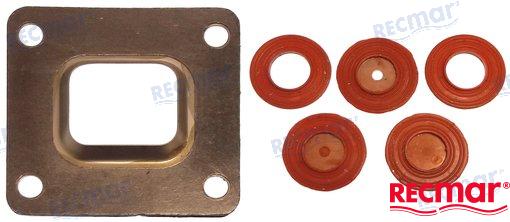 MERCRUISER ELBOW GASKET KIT | OEM  270 | 305, 350, 377, 383, 385, (6.2L) MAG MPI HORIZON ALPHA/BRAVO | RECMAR