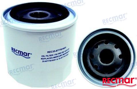 MERCRUISER OIL FILTER | OEM  35-877761Q01 | OIL FILTER | RECMAR