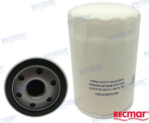 MERCRUISER OIL FILTER | OEM  35-883701K01 | OIL FILTER | RECMAR