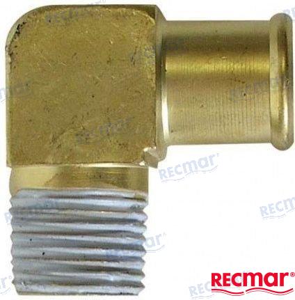 VOLVO PENTA ELBOW FITTING | OEM  3852538 | 7.4/8.2L GM 454/502 CID V8 (1991+) | RECMAR