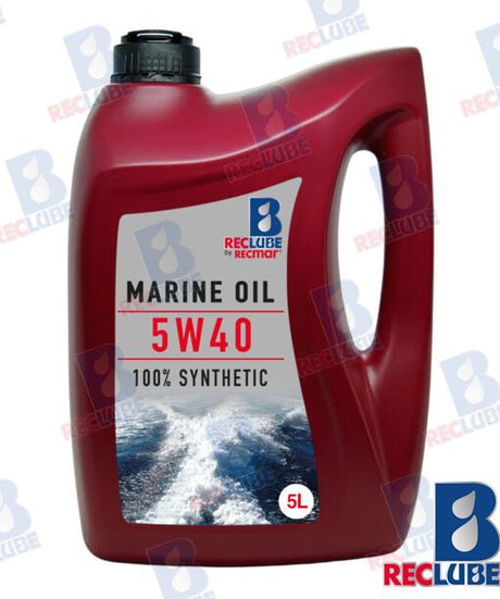 HONDA MARINE ENGINE OIL 100% SYNT. 5W40-5L X3 | OEM  5W40U3 | LUBRICANTS | RECMAR