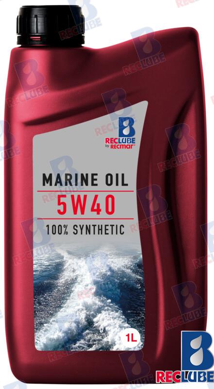 VOLVO PENTA MARINE ENGINE OIL  100% SYNT. 5W40-1 X6 | OEM  5W40U6 | LUBRICANTS | RECMAR