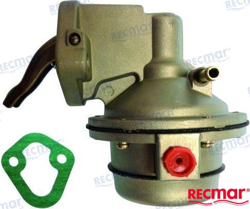 MERCRUISER FUEL PUMP | OEM  862048A1 | V8, 305, 350, 454, 330, 420, Inline (4 cyl) 120, Inline (4 cyl) 140, 3.0L, 224 CID | RECMAR