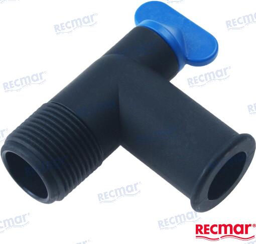 MERCRUISER HOSE FITTING W/DRAIN PLUG KIT | OEM  862210A01 | HOSE | RECMAR