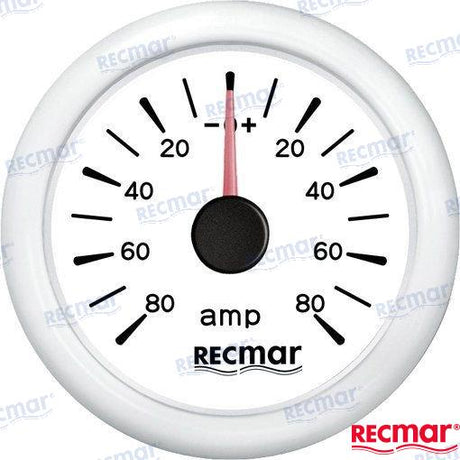 AMMETER ±80A WHITE | OEM  06300 | INSTRUMENTATION | RECMAR