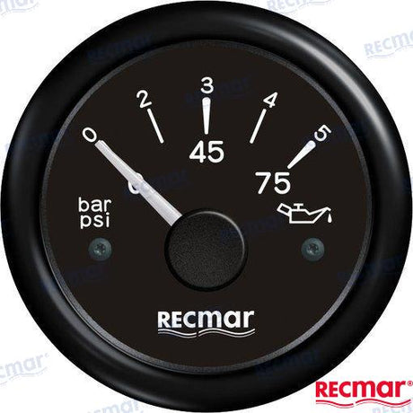 OIL PRESSURE 10-184º 0/5 BAR BLACK | OEM  15201 | INSTRUMENTATION | RECMAR