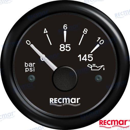 OIL PRESSURE 10-184º 0/10 BAR BLACK | OEM  15202 | INSTRUMENTATION | RECMAR