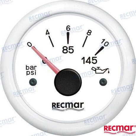 OIL PRESSURE 10-184º 0/10 BAR WHITE | OEM  15303 | INSTRUMENTATION | RECMAR