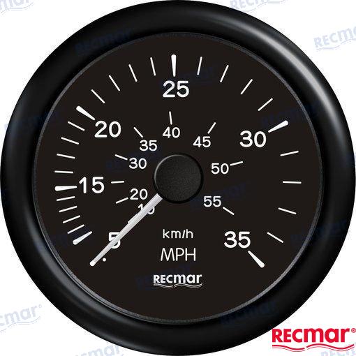 SPEEDOMETER 0/35 MPH BLACK | OEM  18204 | INSTRUMENTATION | RECMAR