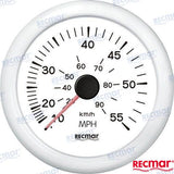 SPEEDOMETER 0/55 MPH WHITE | OEM  18303 | INSTRUMENTATION | RECMAR