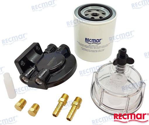 FUEL FILTER WITH ALUMINUM BRACKET | OEM   | FUEL FILTER | RECMAR