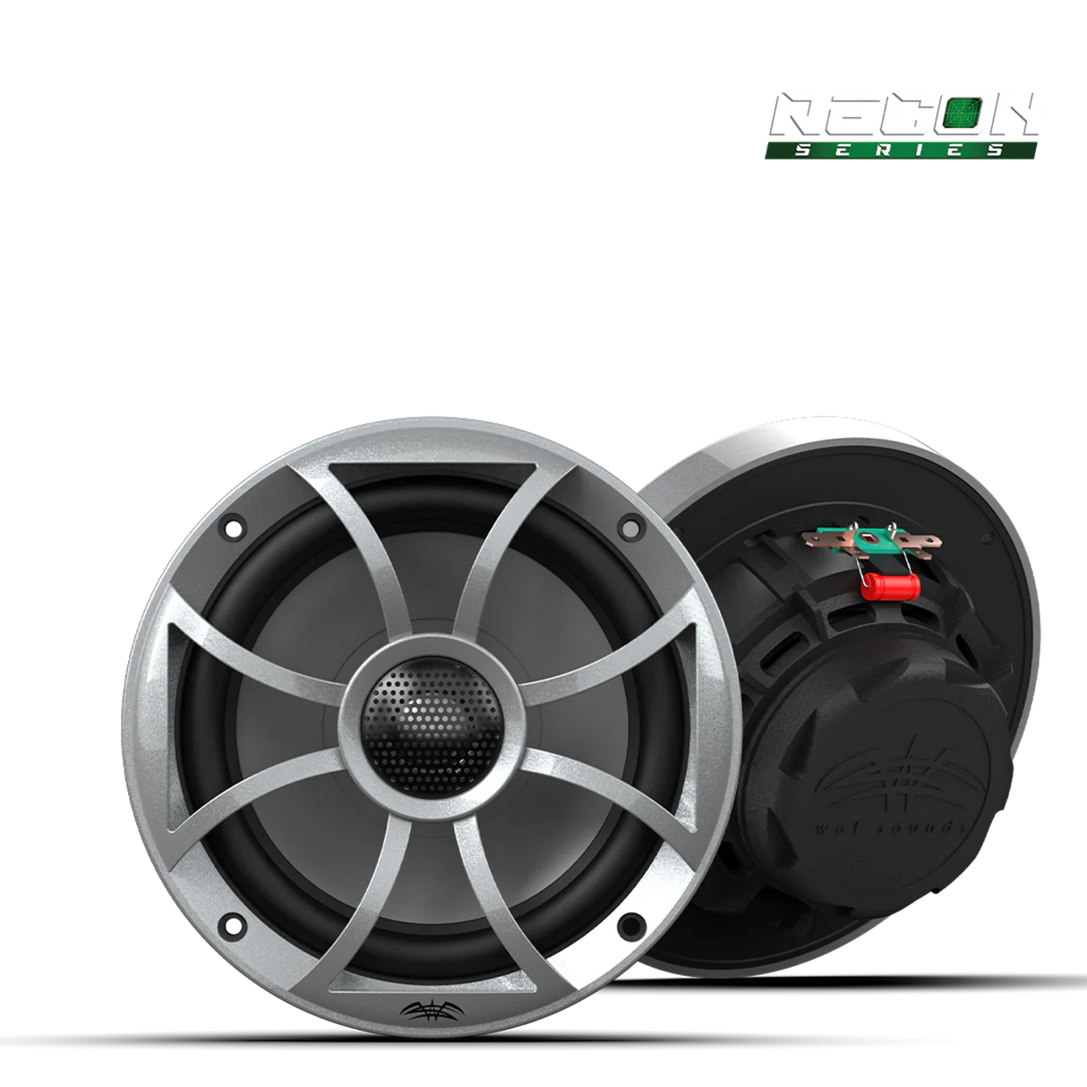 RECON 6-S | RECON™ Series 6.5-inch High-Output Component Style Coaxial Speakers w/ XS-Silver Grilles