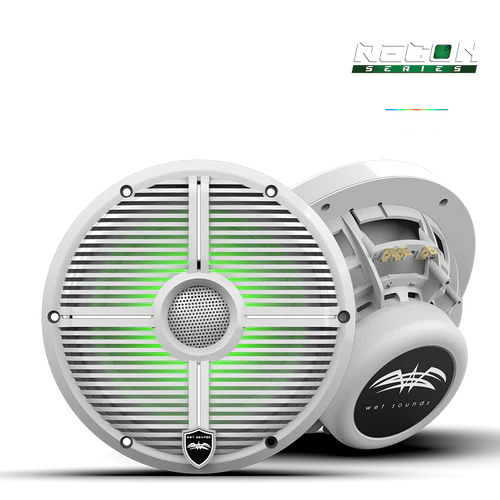 RECON 8 XW-W RGB | RECON™ Series 8-inch High-Output Component Style Coaxial Speakers w/ XW-White RGB Grilles