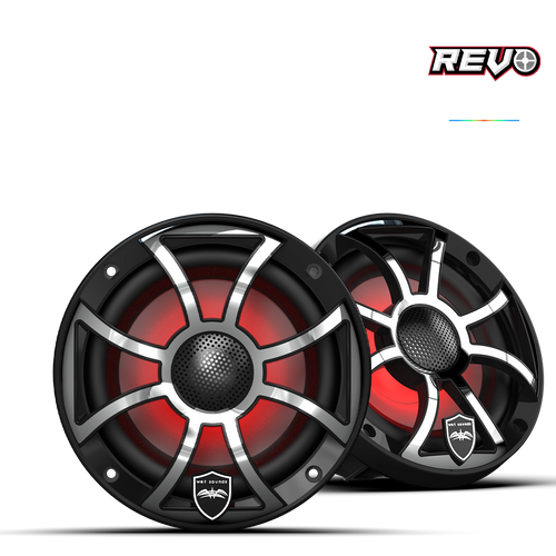 WET SOUNDS REVO SPEAKERS 6,5" - 6-XSW-SS BLACK PAIR | WETREVO6-XS-B-SS