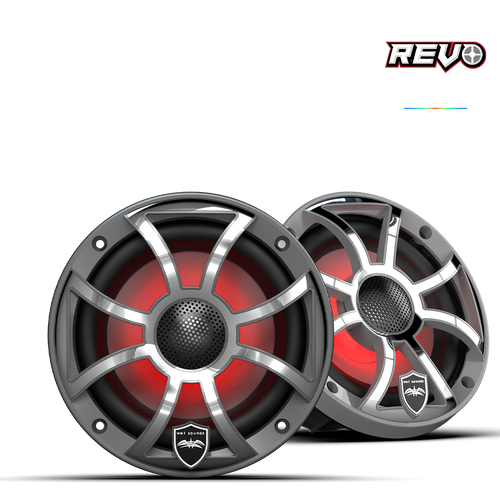 WET SOUNDS REVO SPEAKERS 6,5" - 6-XSW-SS GUNMETAL PAIR | WETREVO6-XS-G-SS