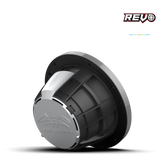 WET SOUNDS | REVO 8-XSG-SS | Component Style Coaxial Speakers w/ XS-Gunmetal-Stainless Steel RGB Grilles | WETREVO8XSGSS