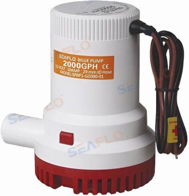 SUMMERGIBLE BILGE PUMP 1500GPH 12V 29 mm 1 1/8” | OEM  1G150001 | SEAFLOW