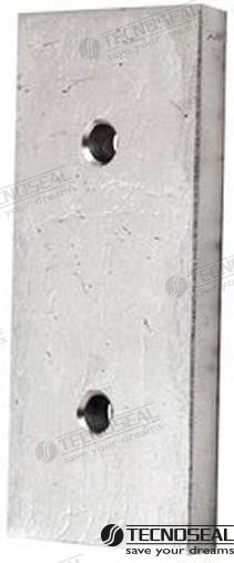 ANODE RECTANGULAR 100X45X9 | OEM  00211 | RECTANGULAR | TECNOSEAL