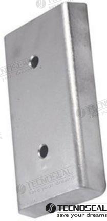 ANODE RECTANGULAR 400X80X30 | OEM  00233 | RECTANGULAR | TECNOSEAL