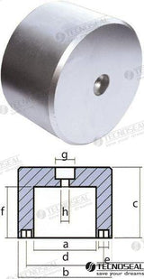 ANODE RIVA OPERA 4,8KG. | OEM  00438 | RIVA | TECNOSEAL