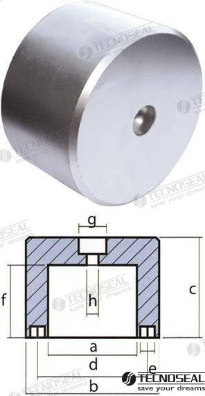 ANODE RIVA DOLCE VITA 12,95KG. | OEM  00439 | RIVA | TECNOSEAL