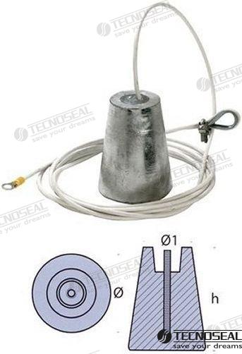 SUSPENDED ZINC ANODE | OEM  00630 | BAR | TECNOSEAL