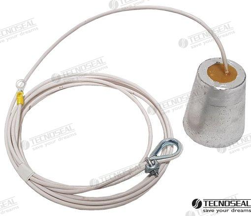 SUSPENDED ALU ANODE | OEM  00631 | BAR | TECNOSEAL