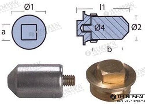 ROD FOR COOLER VOLVO W/TAP | OEM  00716T | ANODES | TECNOSEAL