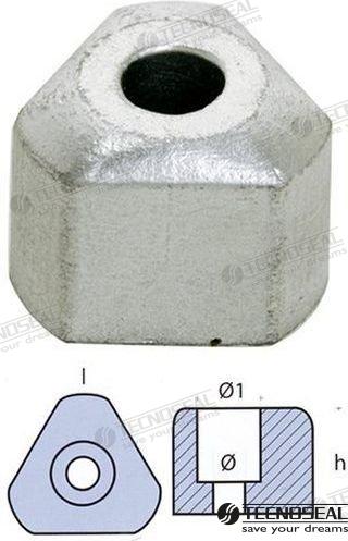 GORI PROPELLER NUT DIA. 6 MM | OEM  01021 | ANODES | TECNOSEAL