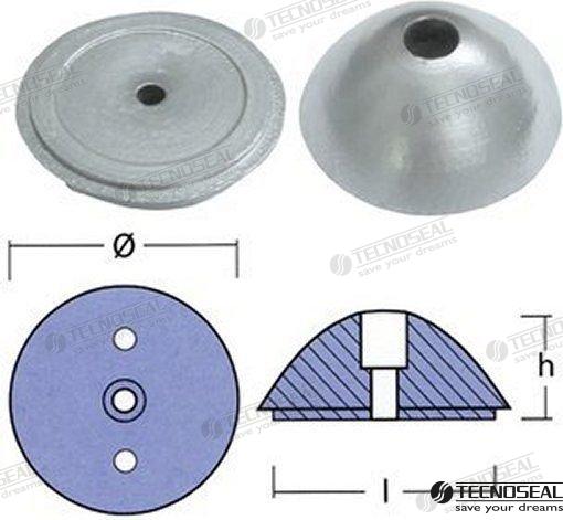 VARIPROFILE PROPELLER NUT | OEM  01074 | ANODES | TECNOSEAL