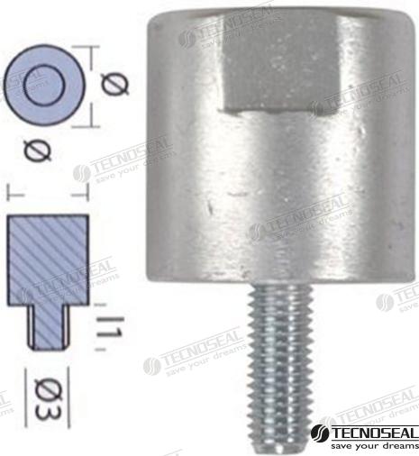 YANMAR ROD FOR YANMAR - DIA. 40 M10 | OEM  01310 | ANODES | TECNOSEAL