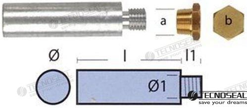 YANMAR ROD COMPLETE FOR YANMAR | OEM  01317T | ANODES | TECNOSEAL