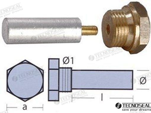 ANODE BUKH C/TAP | OEM  02050T | ANODES | TECNOSEAL