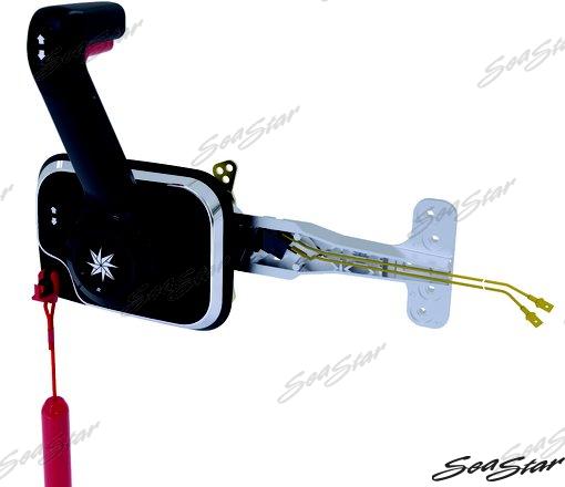 BLACK SIDE MOUNT CONTROL W/ENGINE CUT-OF | OEM  8552P | CABLES | SEASTAR SOLUTIONS